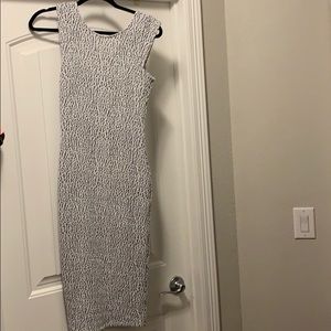 Black/White Midi Dress